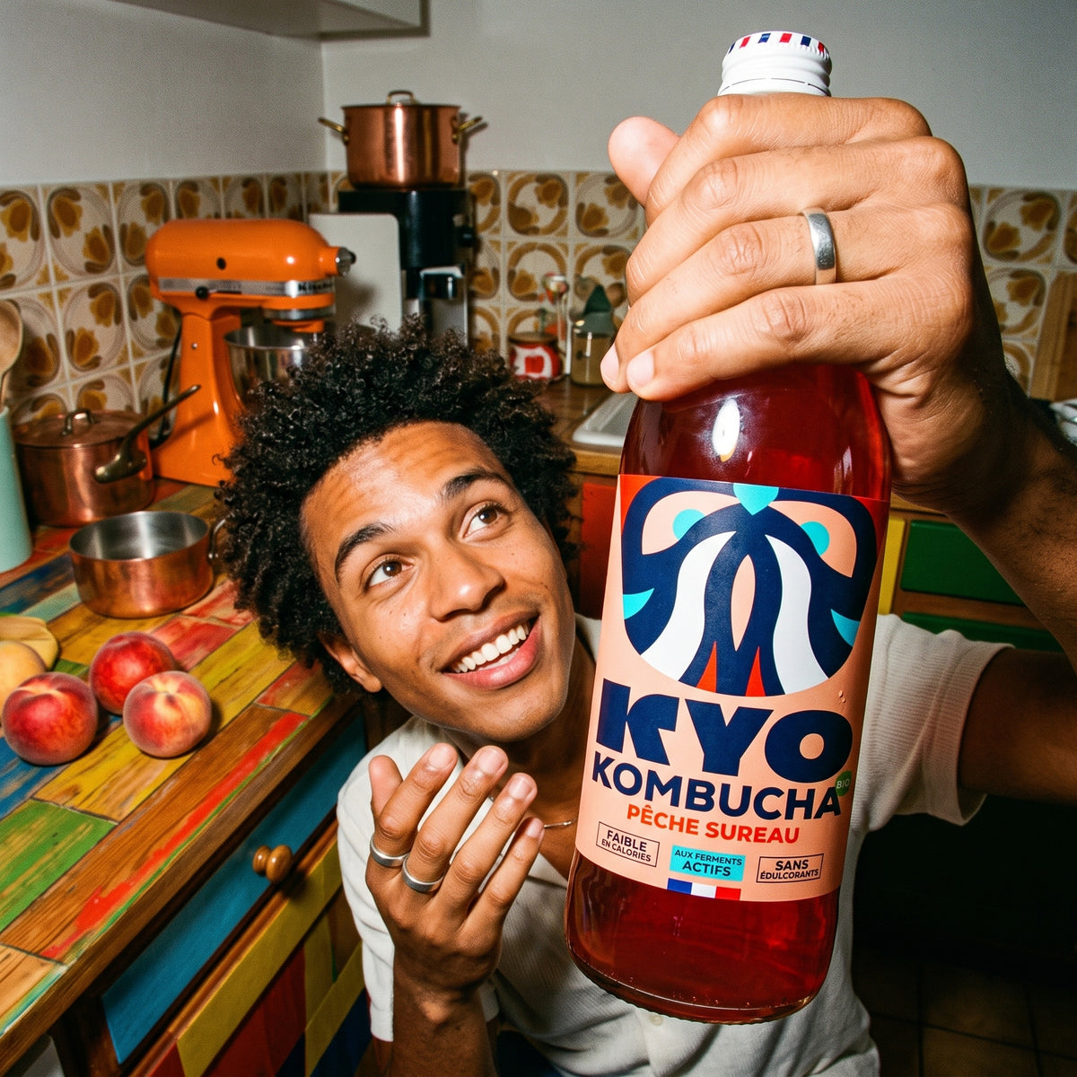 KYO Kombucha Peche Sureau