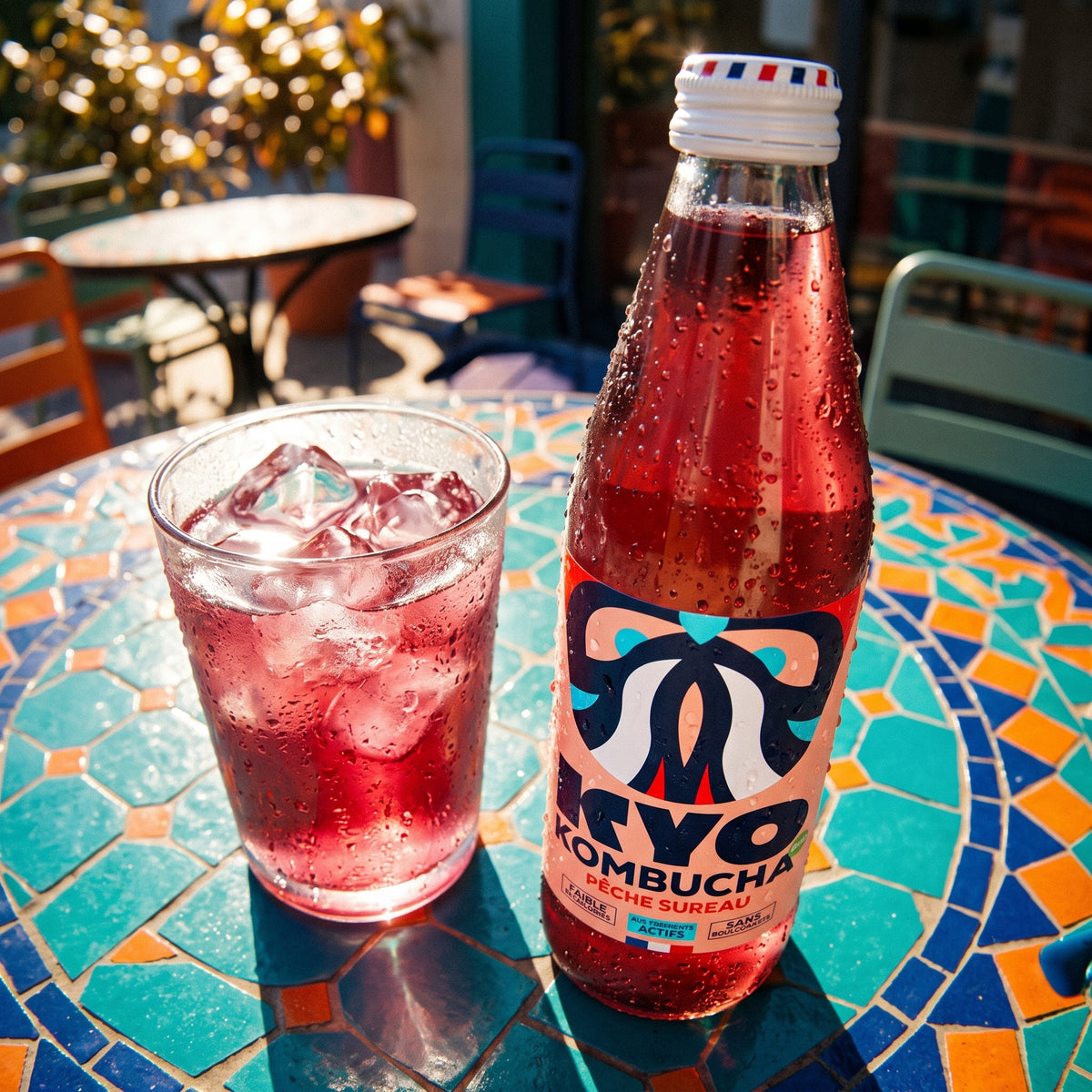 KYO Kombucha Peche Sureau