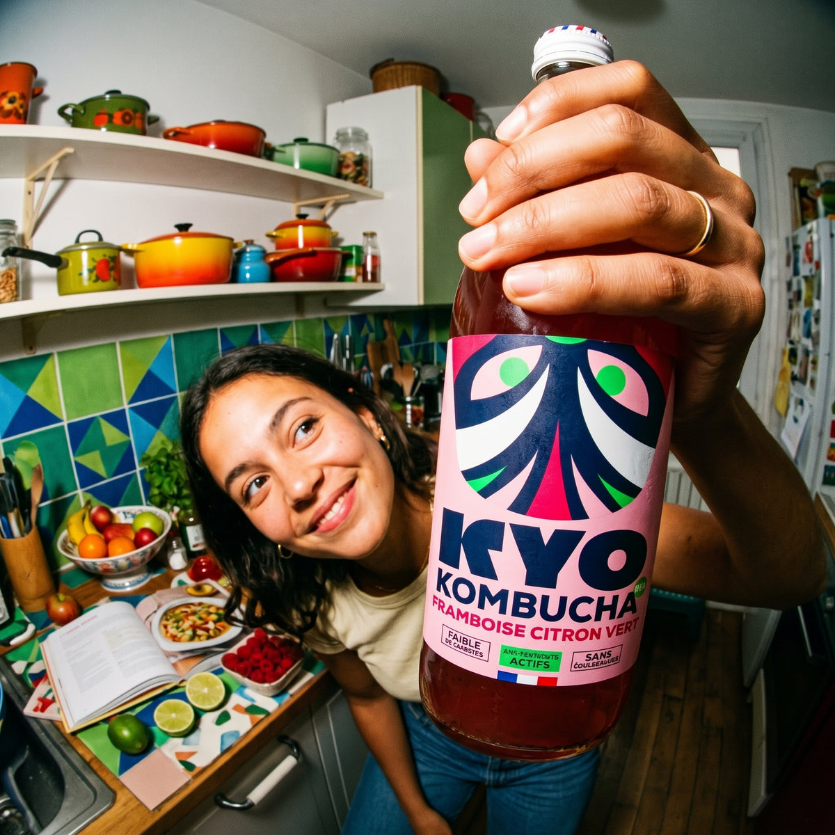 KYO Kombucha Framboise Citron vert